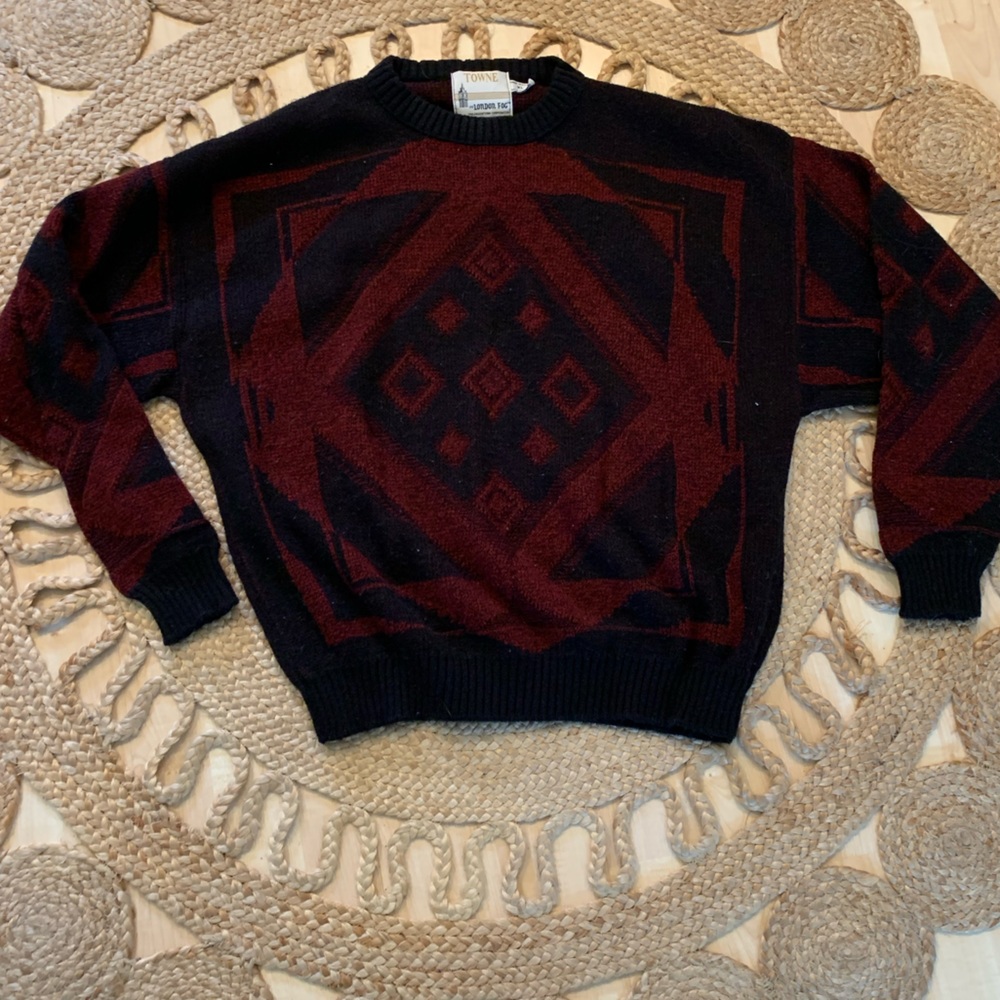 Vintage towne by London fog sweater size xl